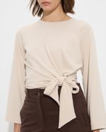 BLOUSE KNITTED FRONT KNOT - Image 4