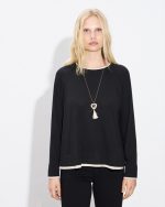 BLOUSE KNIT CONTRAST - Image 3