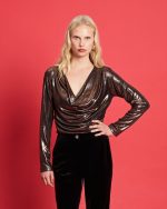 BLOUSE METALLIC DRAPED - Image 4