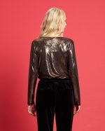 BLOUSE METALLIC DRAPED - Image 5