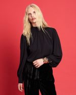 BLOUSE CREPE HIGH NECK - Image 2