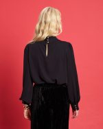 BLOUSE CREPE HIGH NECK - Image 5