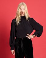 BLOUSE CREPE HIGH NECK - Image 6
