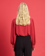 BLOUSE CREPE HIGH NECK - Image 10