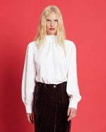 BLOUSE CREPE HIGH NECK - Image 12