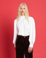 BLOUSE CREPE HIGH NECK - Image 13