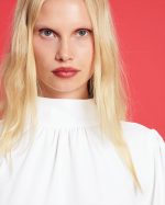 BLOUSE CREPE HIGH NECK - Image 14