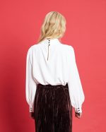 BLOUSE CREPE HIGH NECK - Image 15