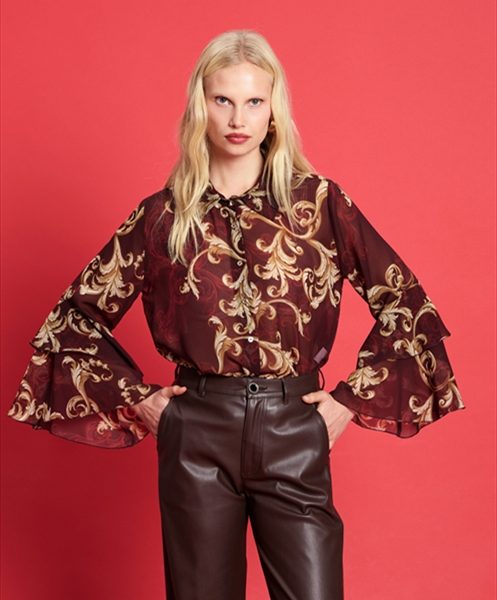 SHIRT CHIFFON PRINTED