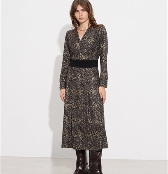 MIDI KNITTED DRESS ANIMAL