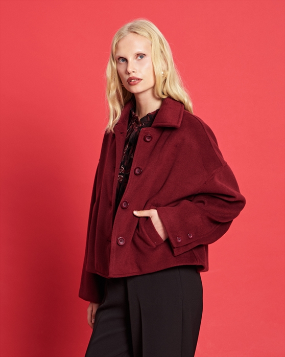 80039.jpg COAT CROPPED OVERSIZE - Image 1