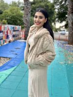 ELASTIC FAUX FUR JACKET - Image 2