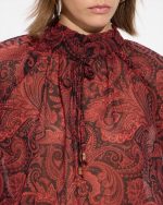 BLOUSE PRINTED MOCK NECK - Image 4