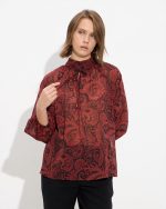 BLOUSE PRINTED MOCK NECK - Image 5