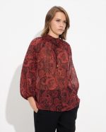 BLOUSE PRINTED MOCK NECK - Image 6