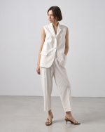 TROUSER CROPPED STRIPES