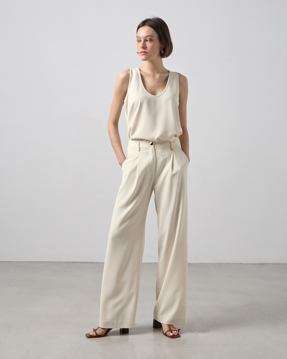 21056.jpg TROUSER CREPE WIDE LEG - Image 1