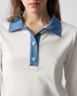 BLOUSE DENIM CONTRAST - Image 3