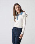 BLOUSE DENIM CONTRAST - Image 4