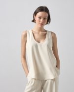BLOUSE CREPE SLEEVELESS