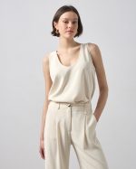 BLOUSE CREPE SLEEVELESS - Image 2