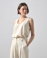 BLOUSE CREPE SLEEVELESS - Image 3