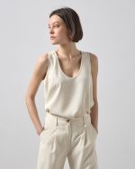 BLOUSE CREPE SLEEVELESS - Image 4