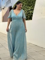 MAXI DRESS PLEATED LUREX - Image 4