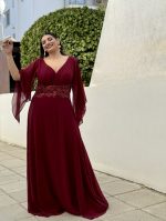 MAXI CHIFFON DRESS - Image 6