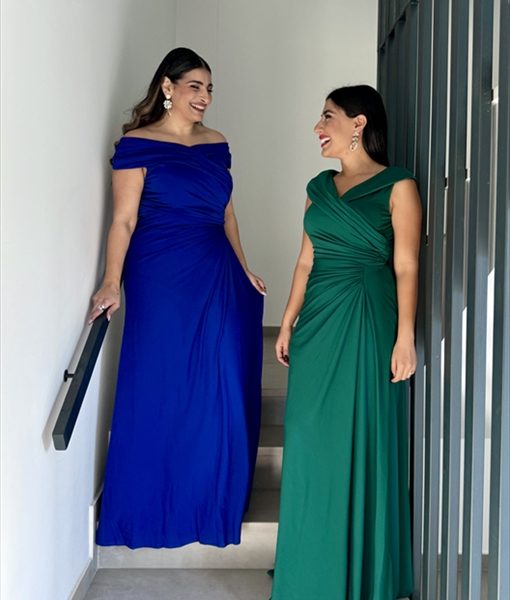 MAXI DRESS RUCHED SIDE