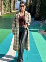 LONG COAT CHECKERED