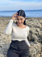 BLOUSE KNIT SMILE NECK - Image 3