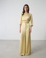 TROUSER SATIN WIDE LEG