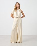 TROUSER SATIN WIDE LEG - Image 17