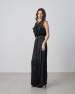 JUMPSUIT SATIN DRAPE - Image 2