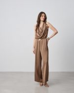 JUMPSUIT SATIN DRAPE - Image 7