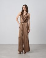 JUMPSUIT SATIN DRAPE - Image 8