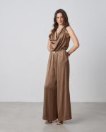 JUMPSUIT SATIN DRAPE - Image 11
