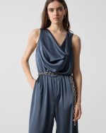 JUMPSUIT SATIN DRAPE - Image 13