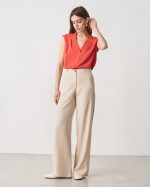 TROUSER WIDE LEG TENCEL LINEN - Image 2