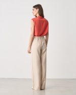 TROUSER WIDE LEG TENCEL LINEN - Image 5