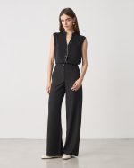 TROUSER WIDE LEG TENCEL LINEN - Image 7