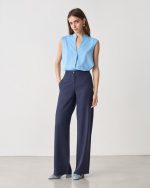 TROUSER WIDE LEG TENCEL LINEN - Image 24