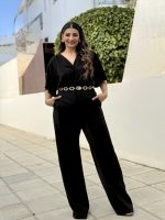 JUMPSUIT CREPE CROSS FRONT