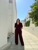 JUMPSUIT CREPE CROSS FRONT - Image 3