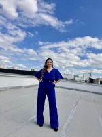 JUMPSUIT CREPE CROSS FRONT - Image 8