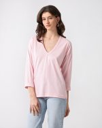 T-SHIRT COTTON V NECK - Image 7