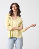 T-SHIRT COTTON V NECK - Image 15