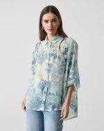 SHIRT CHIFFON FLOWER PRINT