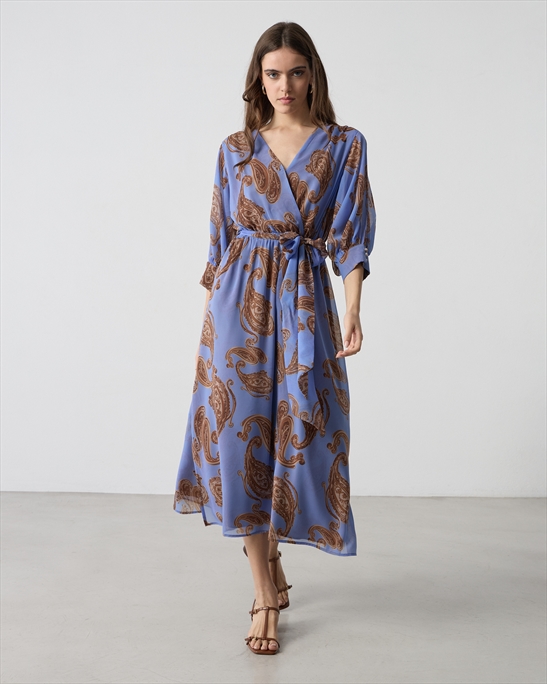 71028.jpg MIDI DRESS CHIFFON PRINTED - Image 1